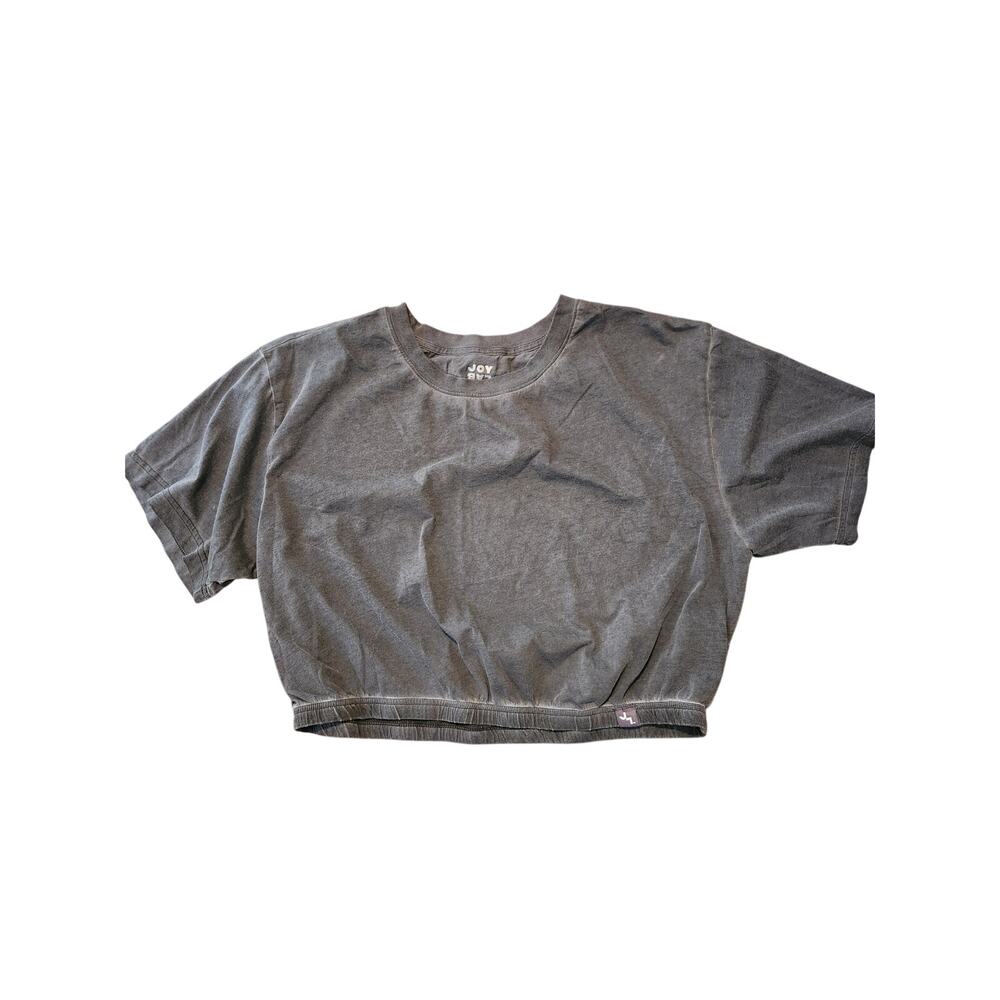 Joy Lab Cropped Tee Medium Washed gray Boxy Athleisure Top